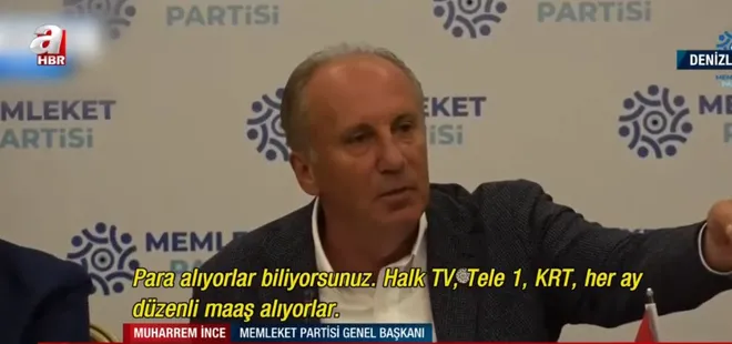 Muharrem İnce’den düzenli maaş iddiası! CHP’den maaş alan gazeteciler kim?