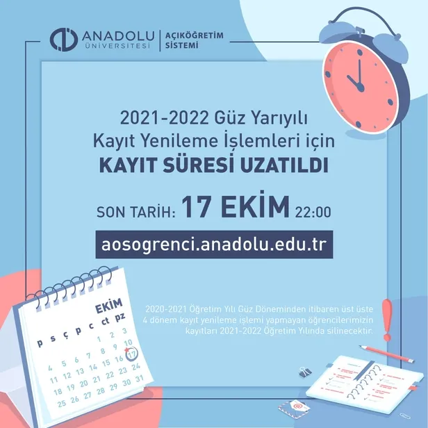 AÖF kayıt yenileme 2021! AÖF sınavları online mı yüz yüze mi olacak? Açıklama geldi! - 1