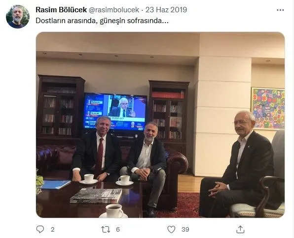 CHP lideri Kemal Kılıçdaroğlu’nun ABD’de yaşayan danışmanı Rasim Bölücek’e Mansur Yavaş’tan maaş