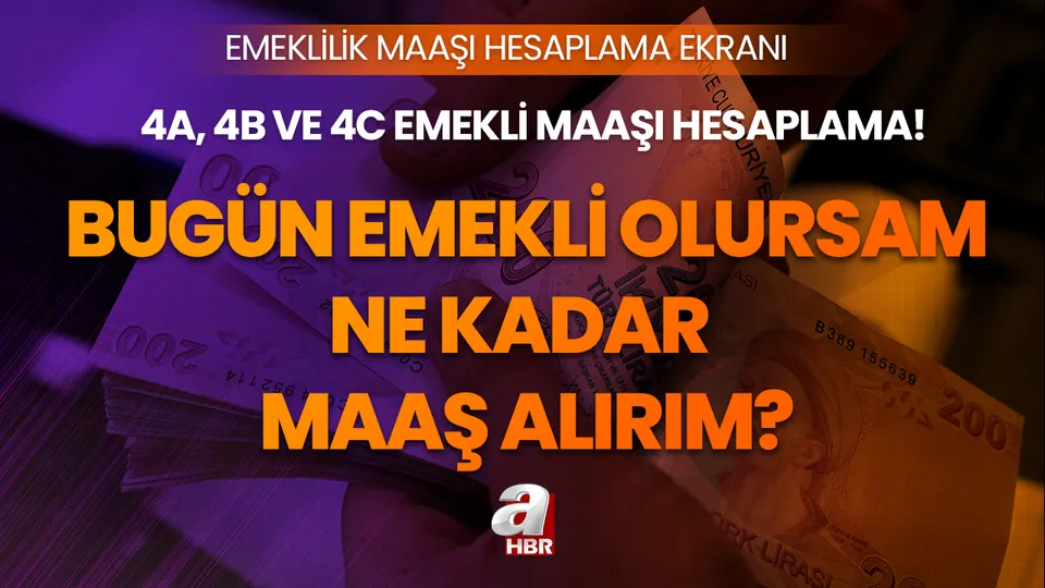 Bugün emekli olsam ne kadar maaş alırım? 5 Temmuz EYT, 4A, 4B, 4C maaşları ne kadar, kaç TL oldu? SGK emekli maaş hesaplama ekranı 2023!