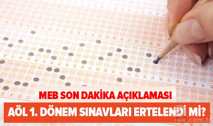 MEB son dakika: Açık öğretim sınavları iptal mi? 5-6 Aralık AÖL sınavları ertelendi mi? Sınav online mı yapılacak? 1
