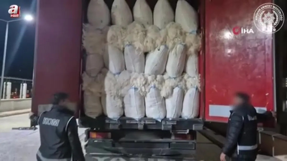 5 ton kaçak tütün ele geçirildi