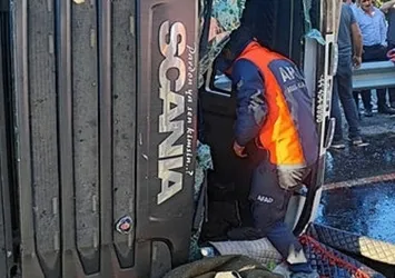 Kurban Bayramı öncesinde Bitlis'ten kötü haber! Karayolunda TIR devrildi sürücü ve 150 koyun öldü