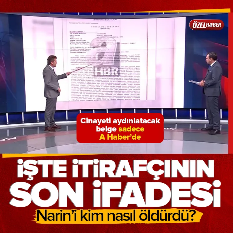 İşte Narin cinayetindeki itirafçının son ifadesi