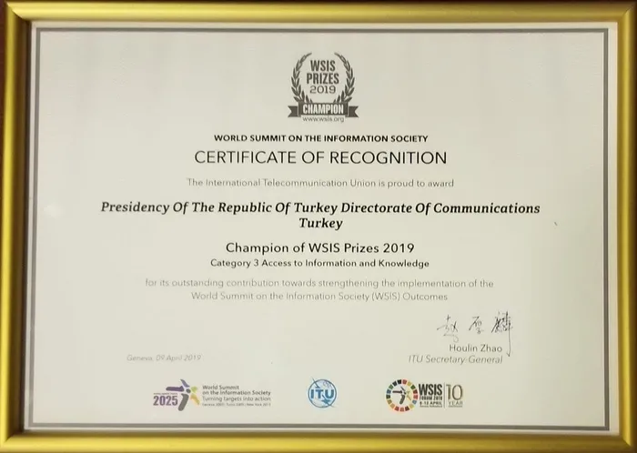 Cumhurbaşkanlığı İletişim Başkanlığı’na uluslararası ödül