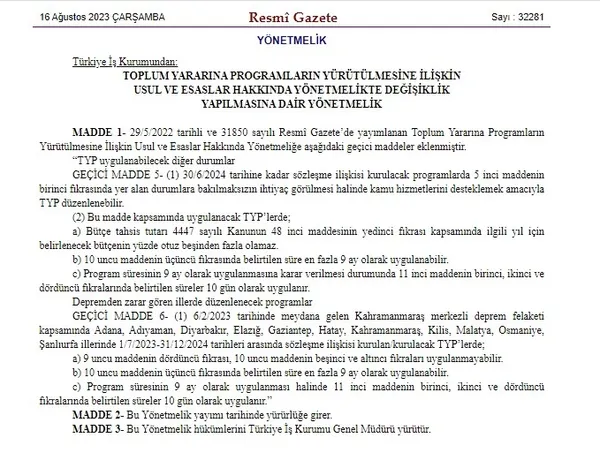 baskan-erdogan-imzasiyla-resmi-gazetede-yayimlandi-toplum-yararina-program-suresi-uzatildi-1692137128830.jpg Devlet milletinin yanında! Başkan Erdoğan imzasıyla Resmi Gazete'de yayımlandı: Toplum Yararına Program süresi uzatıldı - 2