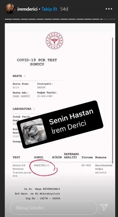 Ünlü şarkıcı İrem Derici'nin Kovid-19 test sonucu pozitif çıktı | Peki ünlü şarkıcı virüse yakalandığını nasıl anladı? - 2