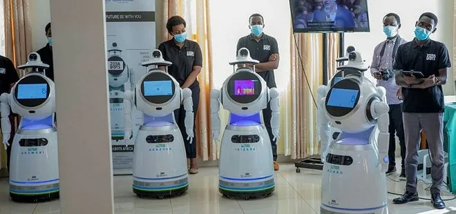 Ruanda’da koronavirüse karşı robotlar devrede