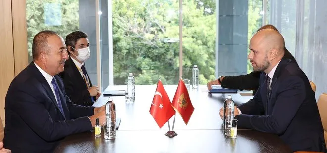 Son dakika: Dışişleri Bakanı Mevlüt Çavuşoğlu Karadağlı mevkidaşıyla bir araya geldi