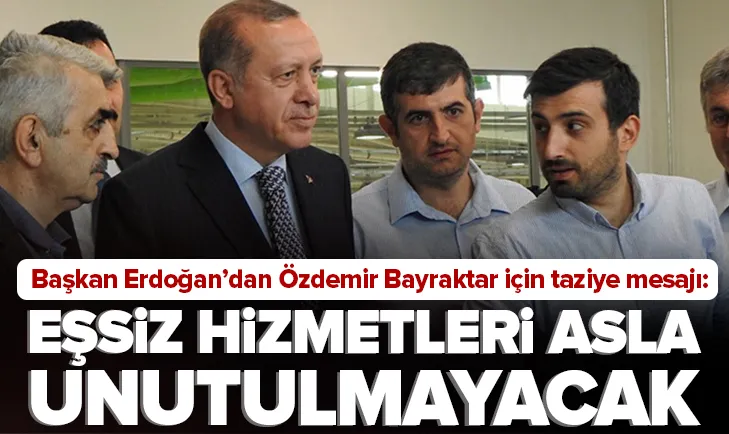 Erdoğandan Özdemir Bayraktar için taziye mesajı