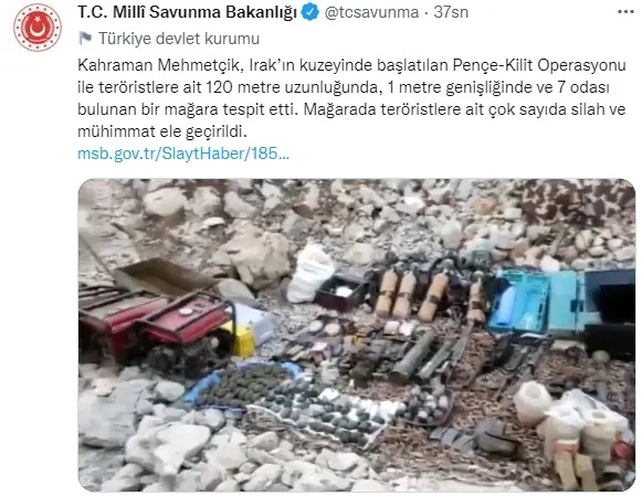 msb-duyurdu-pence-kilit-operasyonu-bolgesinde-120-metre-uzunlugunda-magara-tespit-edildi-1652885910596.jpg MSB duyurdu: Pençe-Kilit Operasyonu bölgesinde 120 metre uzunluğunda mağara tespit edildi - 1