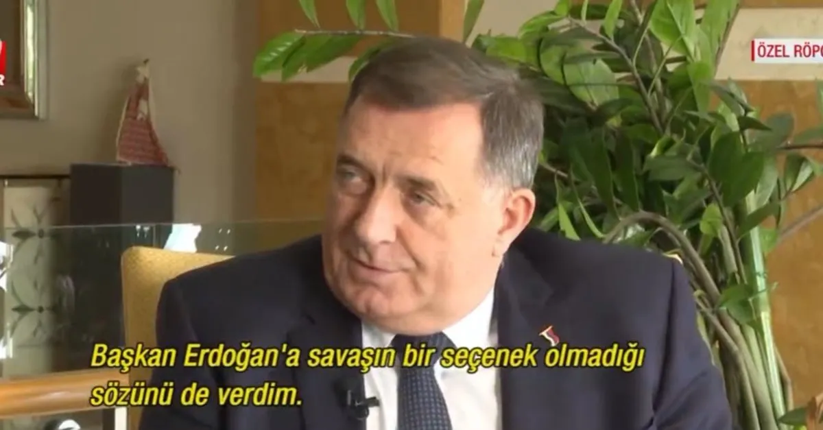 Sırp lider Milorad Dodik A News’e konuştu: Balkanlar’da savaş istemiyoruz