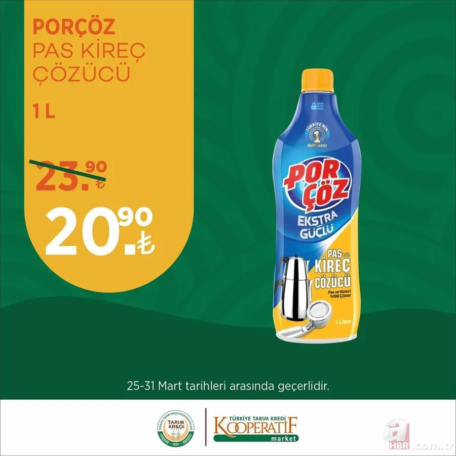 Tarım Kredi MARKET Mart İNDİRİMLERİNDE YOK YOK! Anne babalar dikkat! Bebek bezinde %12 düşüş! ÇAY 69.90, Hurma 16,90 TL! 23