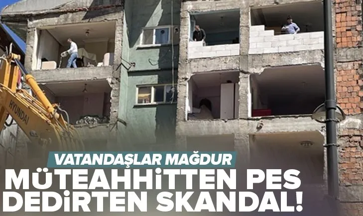 Bahçelievler’de müteahhidin pes dedirten skandalı bakın nasıl ortaya çıktı?