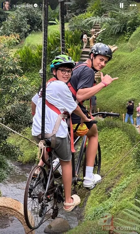 Oğullarıyla tatile giden Çağla Şıkel neye uğradığını şaşırdı! Bali'de korku dolu anlar 3