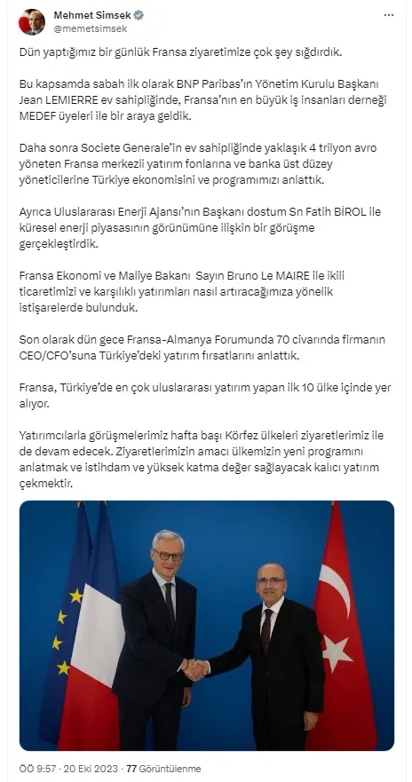 Hazine ve Maliye Bakanı Mehmet Şimşek: Amacımız kalıcı yatırım çekmek - 3