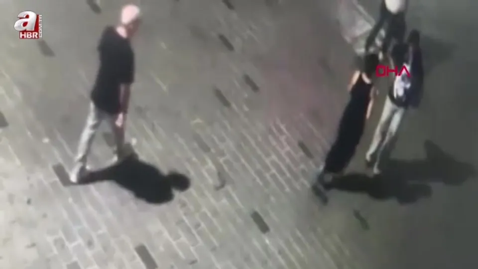 Taksim’deki gasp anı kameradaa