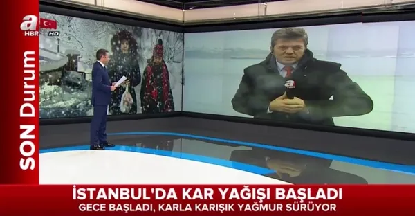 İstanbul'da Anadolu Yakası'nda kar yağışı başladı - 1