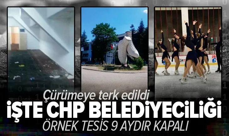 İşte CHP belediyeciliği! Örnek gösterilen BELPA Buz Pateni Spor Salonu çürümeye terk edildi