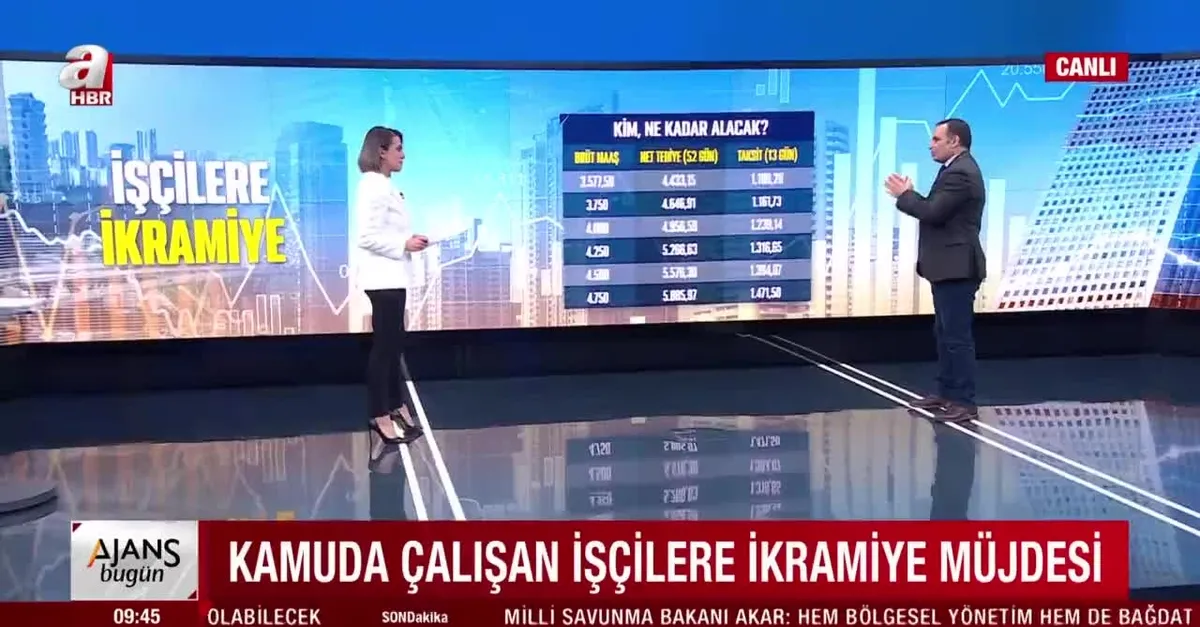 Kamuda çalışan işçilere ikramiye müjdesi