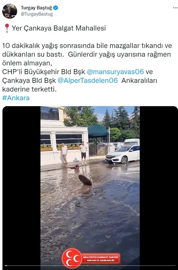 Sağanak yağmur Ankara'yı vurdu! 1 kişi vefat etti - 10