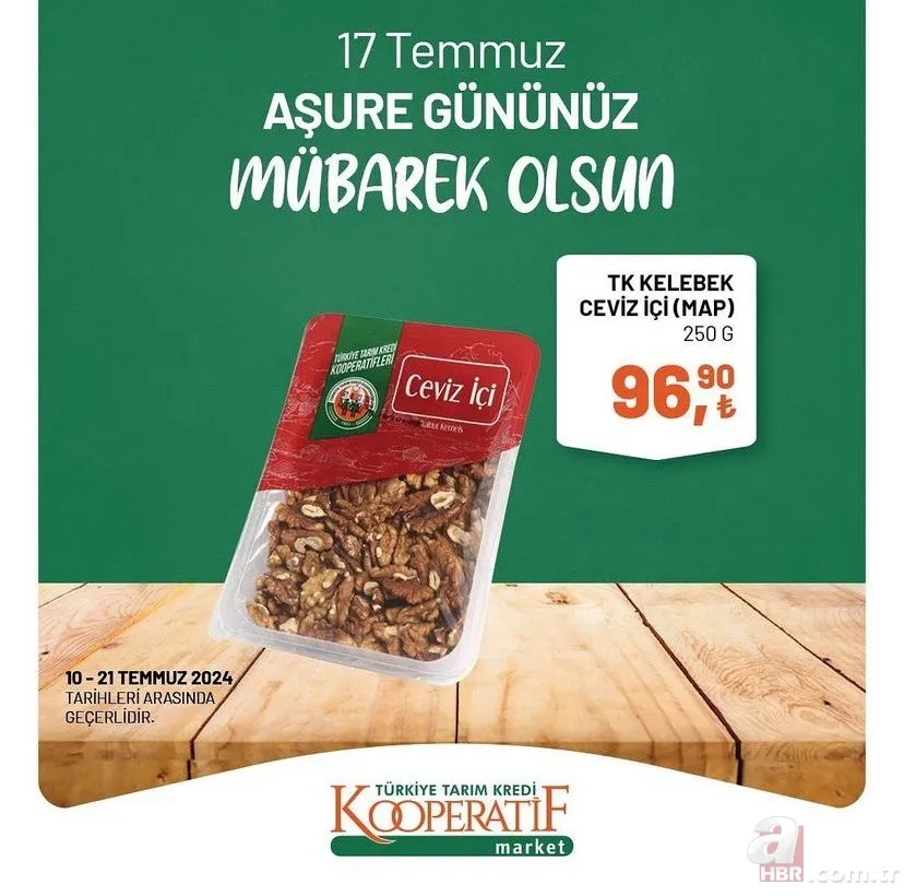 Tarım Kredi Market'te fırsat kataloğu geldi! 70 üründe indirim var: Gül suyu 47.90, buğday 18.50 TL, TK antep fıstığı 187,90 TL 2