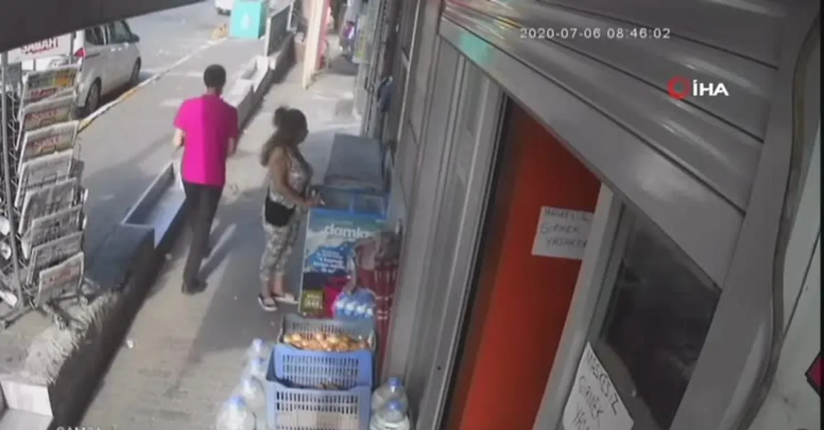 Son dakika: İstanbul'da sokak ortasında sevgilisine dehşeti yaşattı! O anlar kamerada