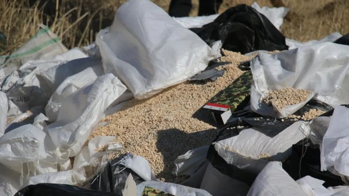 Şam'da devrik rejiminin uyuşturucuları yakılarak imha edildi