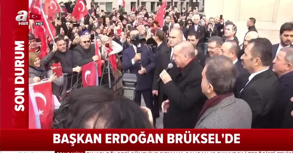 Başkan Erdoğan Belçika'da halka seslendi
