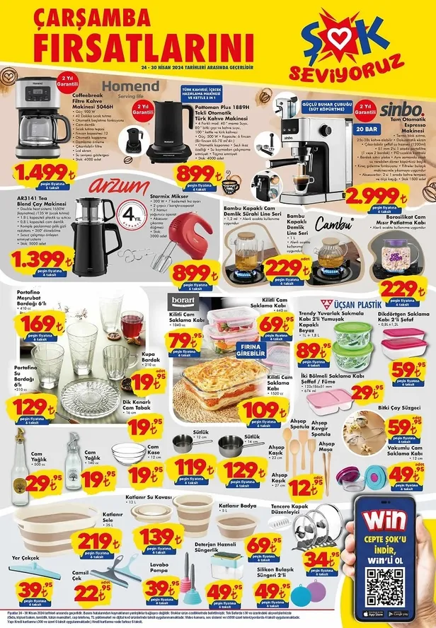 ŞOK 29 Nisan aktüel kataloğu yayınlandı! ŞOK’ta Filtre Kahve Makinesi, Dikiş Makinesi, Oyuncu bilgisayarı ve daha fazlası ucuza satışta - 2