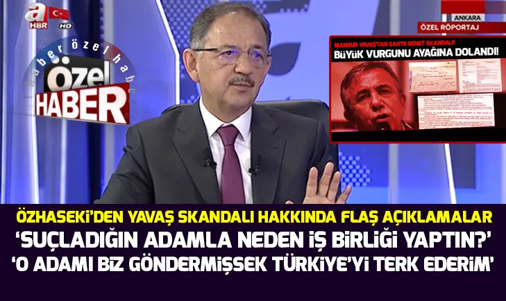 Mehmet Özhasekiden Mansur Yavaşın sahte senet skandalı hakkında açıklama