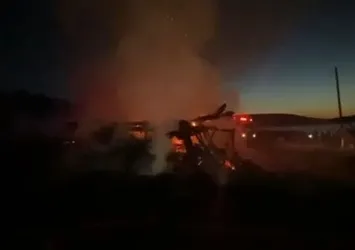 Bolu’da yangın 2 yayla evini küle çevirdi!