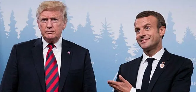 Trump’tan Macron’a sert tepki: Kısa süre içinde karşılık vereceğiz
