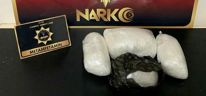 Siirt'te uyuşturucu operasyonu: 2 kilo 316 gram metamfetamin ele geçirildi