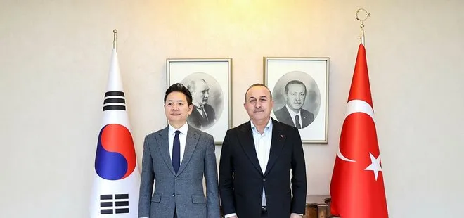 Son dakika: Dışişleri Bakanı Mevlüt Çavuşoğlu Güney Kore Devlet Başkanı Özel Temsilcisi Jang ile bir araya geldi