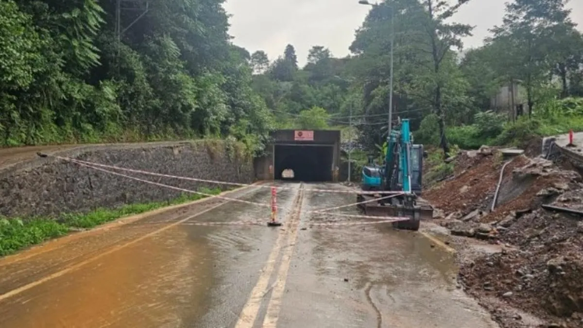 Artvin'de sağanak sonrası heyelan riski! Tünel trafiğe kapatıldı