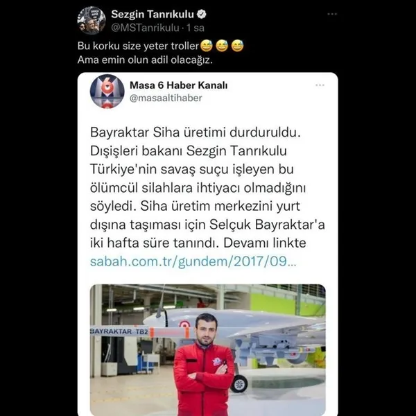 CHP’li Sezgin Tanrıkulu’dan skandal Bayraktar SİHA paylaşımı: Dışişleri Bakanı olunca bunu yapacakmış! Tepki yağıyor: Kimin adına konuşuyor CHP mi CIA?