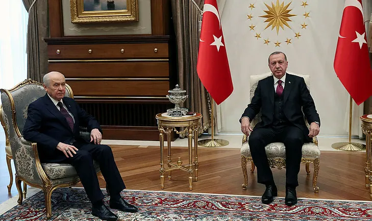 Erdoğan-Bahçeli görüşmesi sona erdi