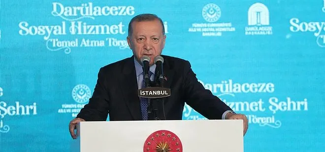 Son dakika: Başkan Erdoğan’dan Darülaceze Sosyal Hizmet Şehri temel atma töreninde önemli açıklamalar