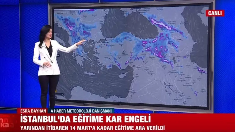 İstanbul’da okullar tatil edildi mi? İstanbul’da kar tatili kaç gün sürecek? Kar ne zaman başlayacak? Uzman isim A Haber’de anlattı