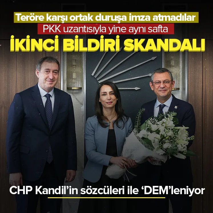 CHPde ikinci bildiri skandalı!