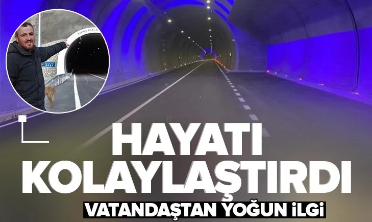 Hayatı kolaylaştırdı! Pirinkayalar Tüneli’ne vatandaşlardan yoğun ilgi