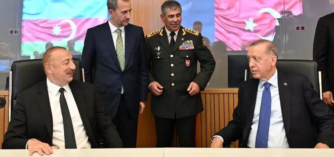 Başkan Erdoğan Azerbaycan’da Hava Kuvvetlerinin yeni Merkez Komutanlığının açılışında!