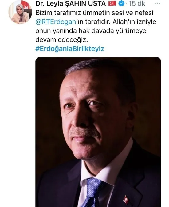 Twitter’da Başkan Erdoğan’a dev destek! Binlerce kişi #ErdoğanlaBirlikteyiz dedi