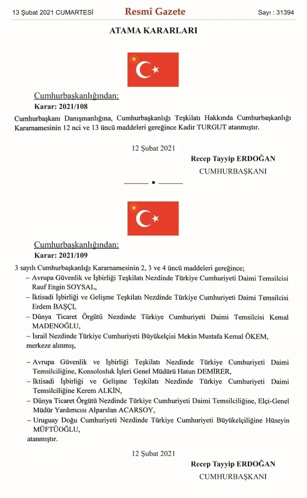 Başkan Erdoğan, Cumhurbaşkanı Danışmanlığına Kadir Turgut'u atadı - 1