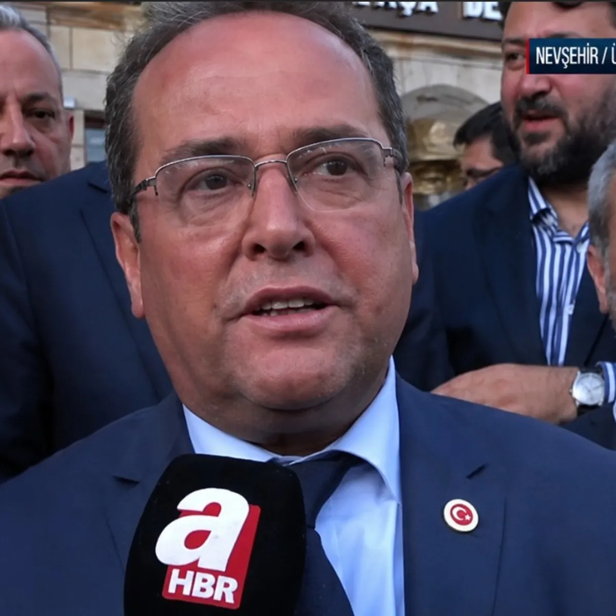 Özgür Özel'in miting yaptığı Mustafapaşa Beldesi'nde AK Part