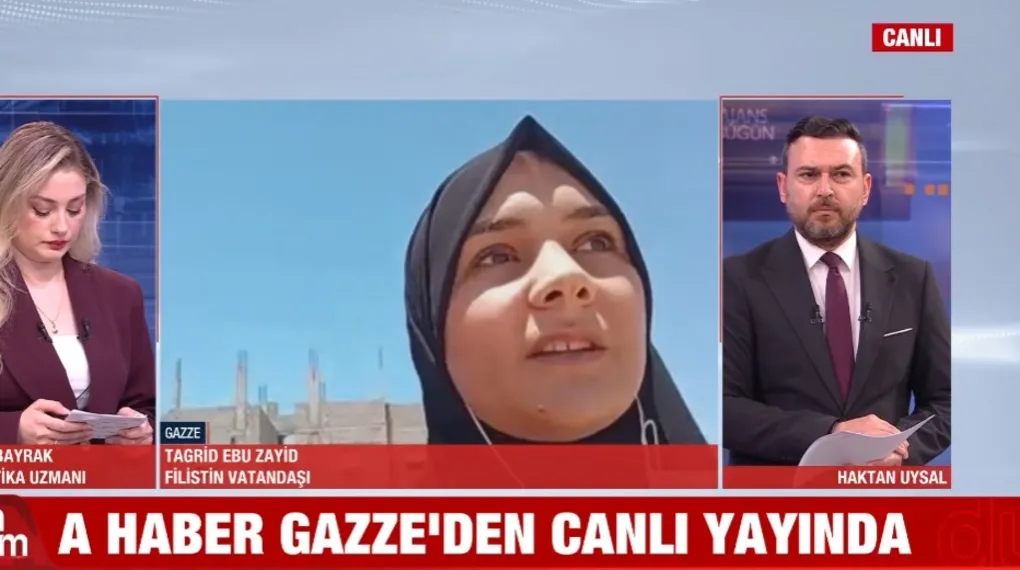 A Haber Gazze'den canlı yayında