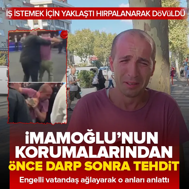 İmamoğlunun korumalarından önce hırpalama sonra tehdit!