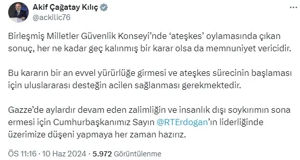 BMGK’da bir ilk: Gazze’de ateşkes kararı! Hamas’ın ardından Türkiye’den açıklama geldi