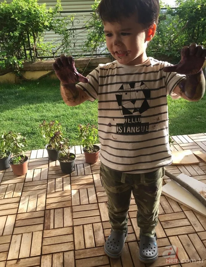 Ecem Özkaya'nın yakışıklı oğluna bakın! Gönül Dağı'nın Zahide'siydi! Babası da çok ünlü... 6